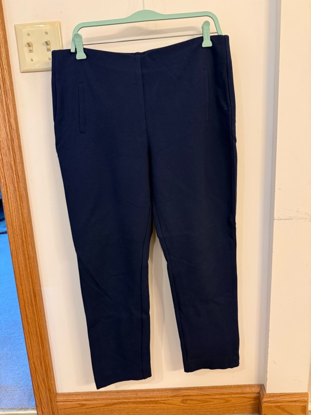 2 Pair of Chico's Pull-On Ponte Pants | Navy & Black | Size 2